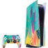 Turquoise Brush Stroke by Etta Vee PlayStation PS5 Skins